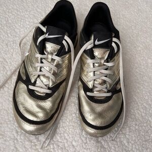 Y2K Nike Talaria Antique Gold Metallic With Black Trim Women's Sneakers